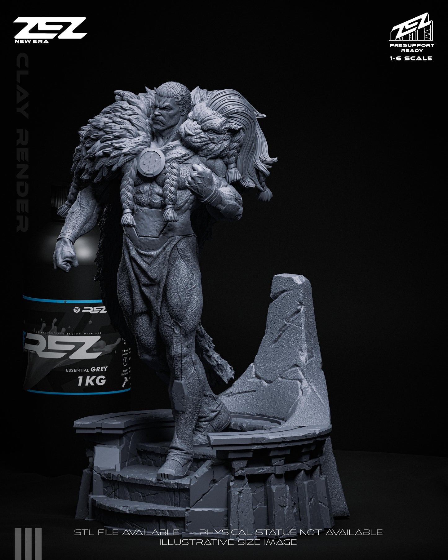 Thragg Statue 3D-Printed Kit
