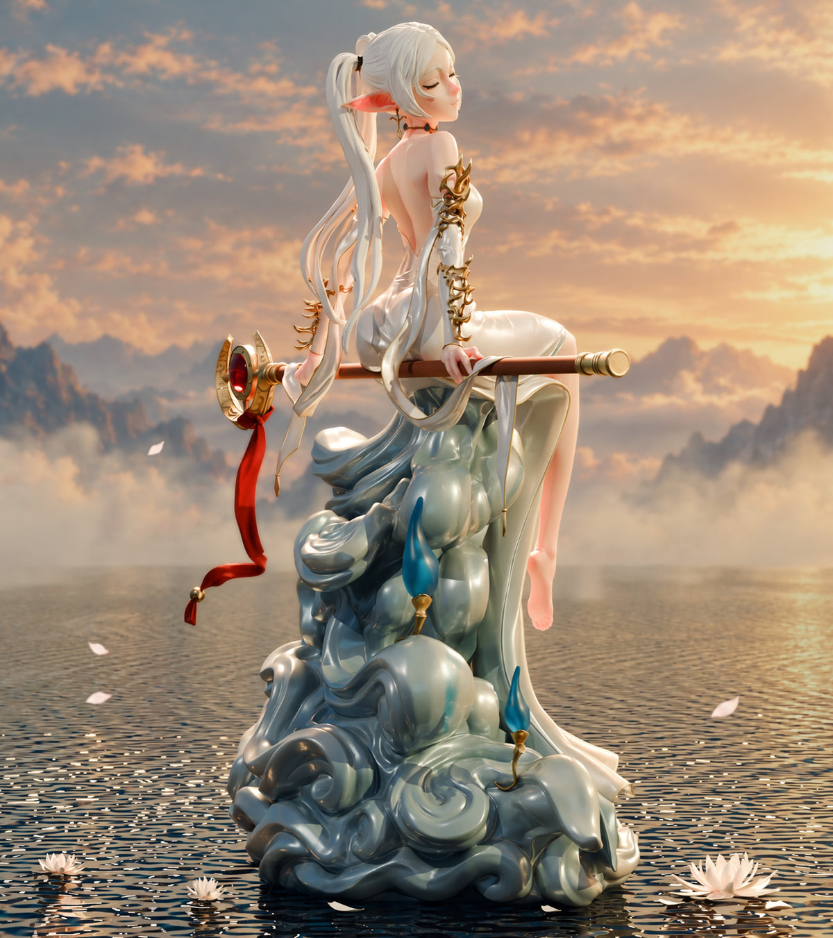 Frieren Statue 3D-Printed