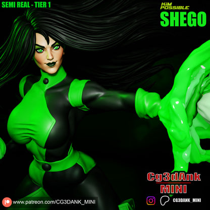 Shego Statue 3D-Printed Kit