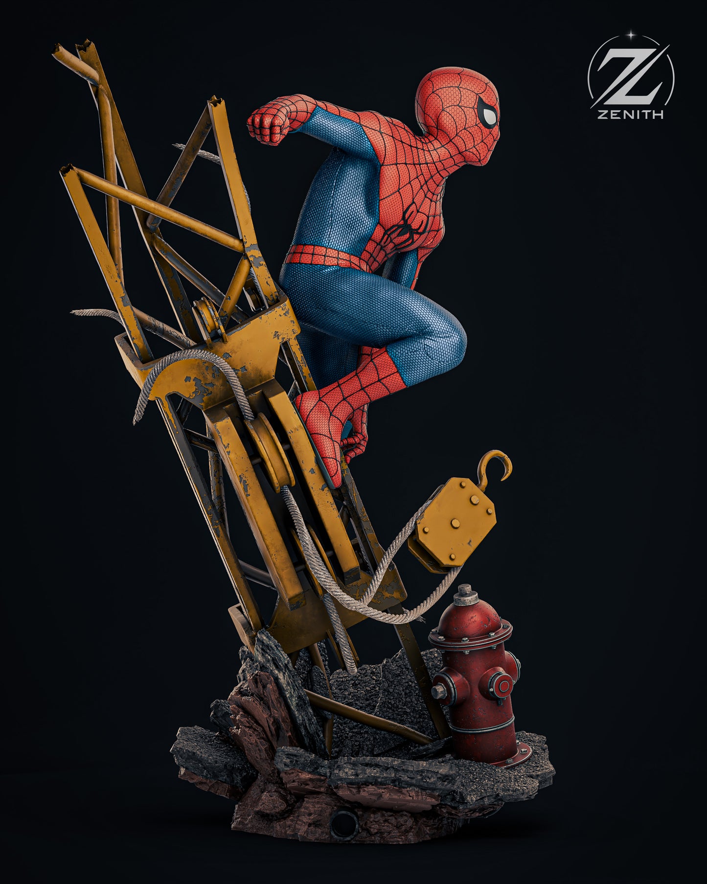 Spiderman Statue 3D-Printed Kit