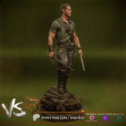 Billy Bones Statue 3D-Printed Kit