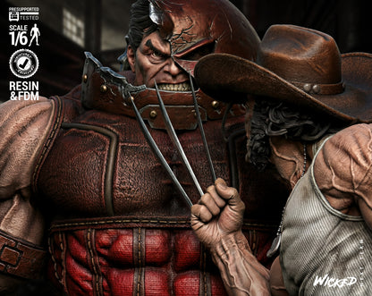 Logan Vs Juggernaut Diorama 3D-Printed Kit