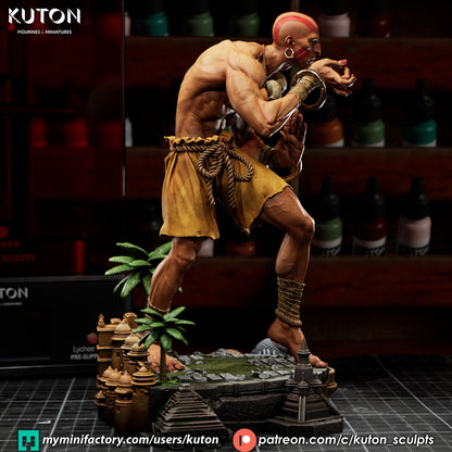 Dhalsim Statue 3D-Printed Kit