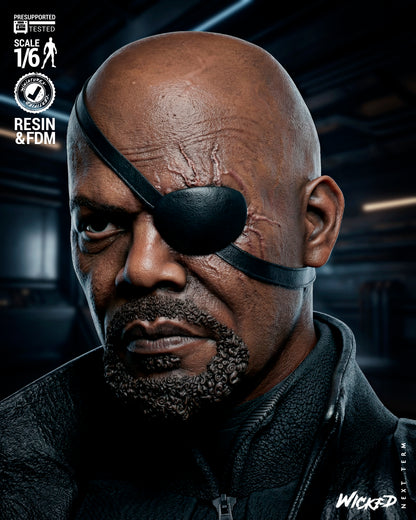 Nick Fury Statue 3D-Printed Kit