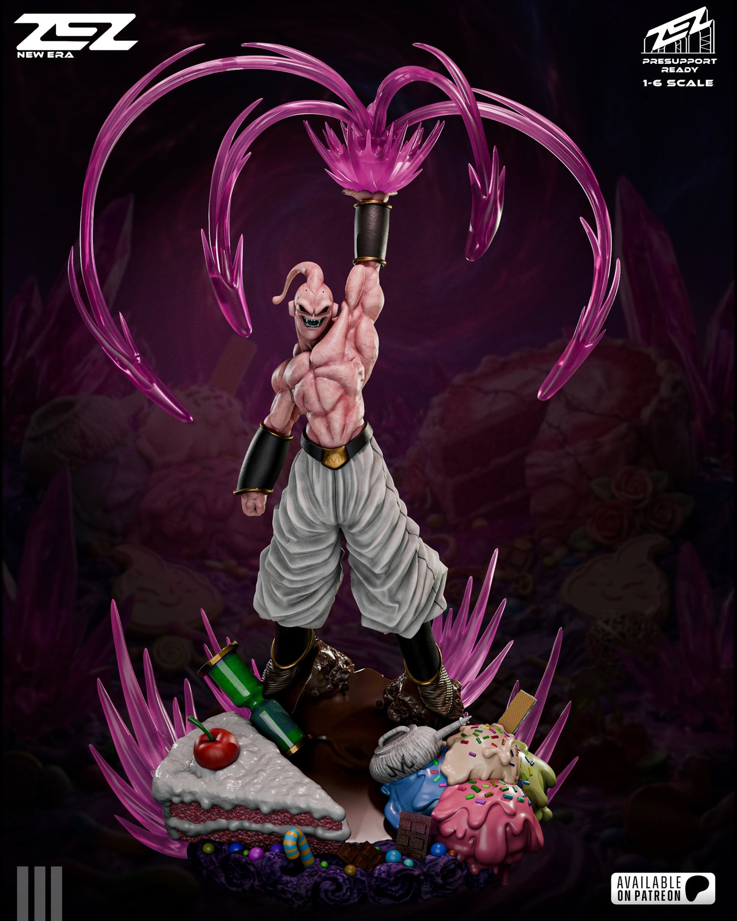 Majin Boo Statue 3D-Printed Kit