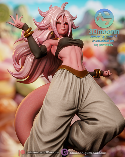 Android 21 Statue 3D-Printed Kit