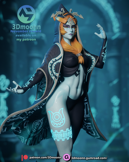 Midna - Zelda Twilight Princess Statue