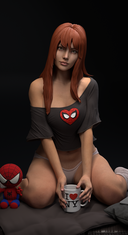 Mary Jane Statue 3D-Printed Kit