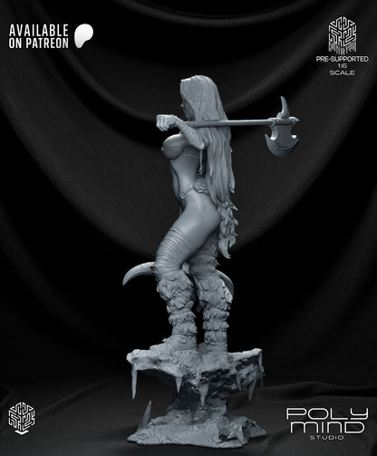 Thryra the Relentless Statue 3D-Printed Kit