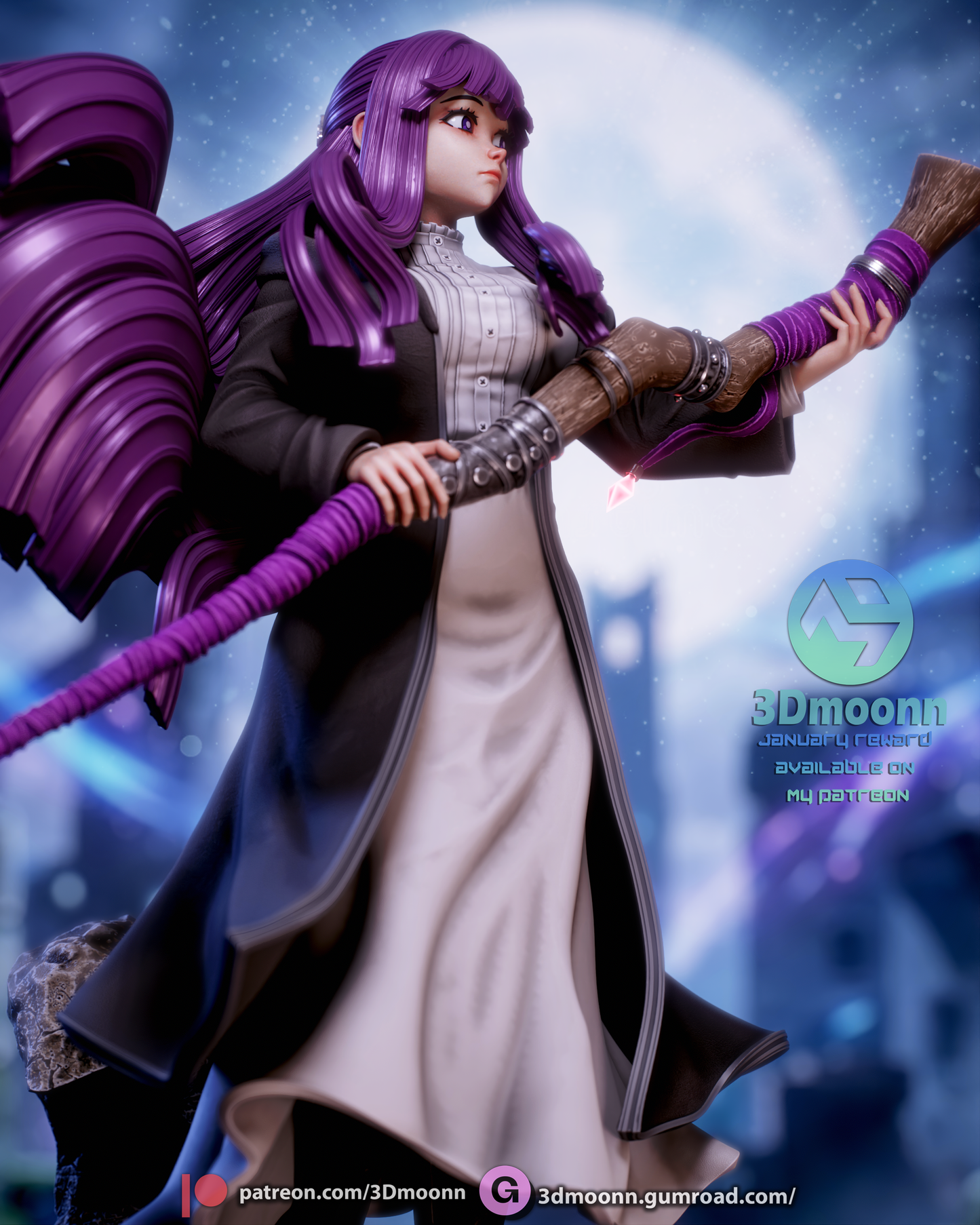 Fern - Frieren Statue 3D-Printed Kit