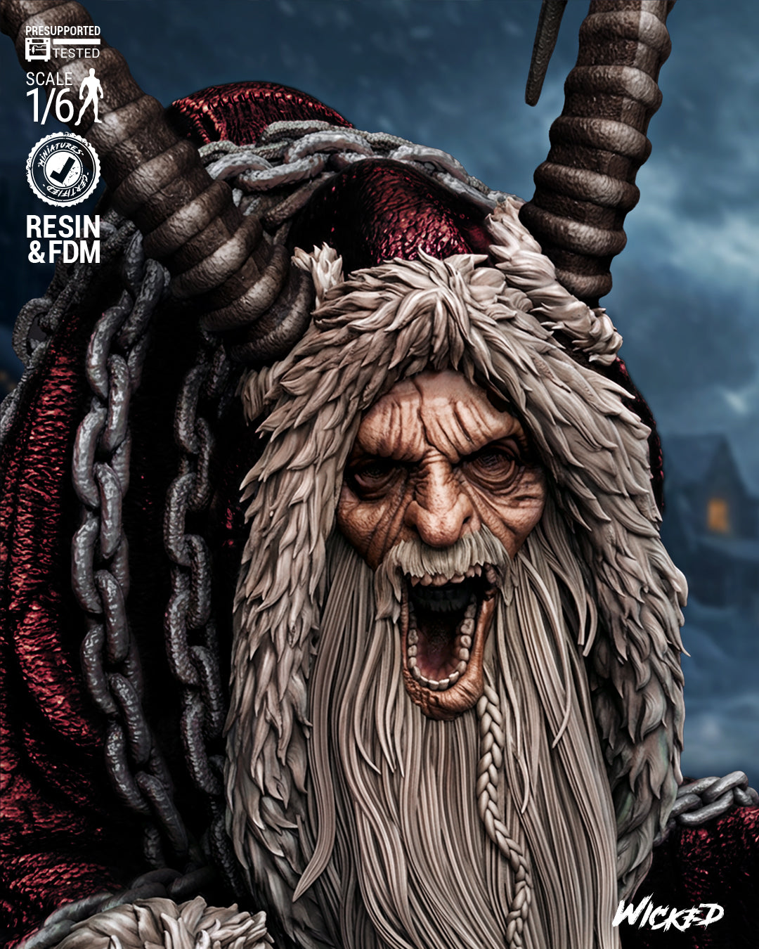 Krampus Statue 3D-Printed Kit