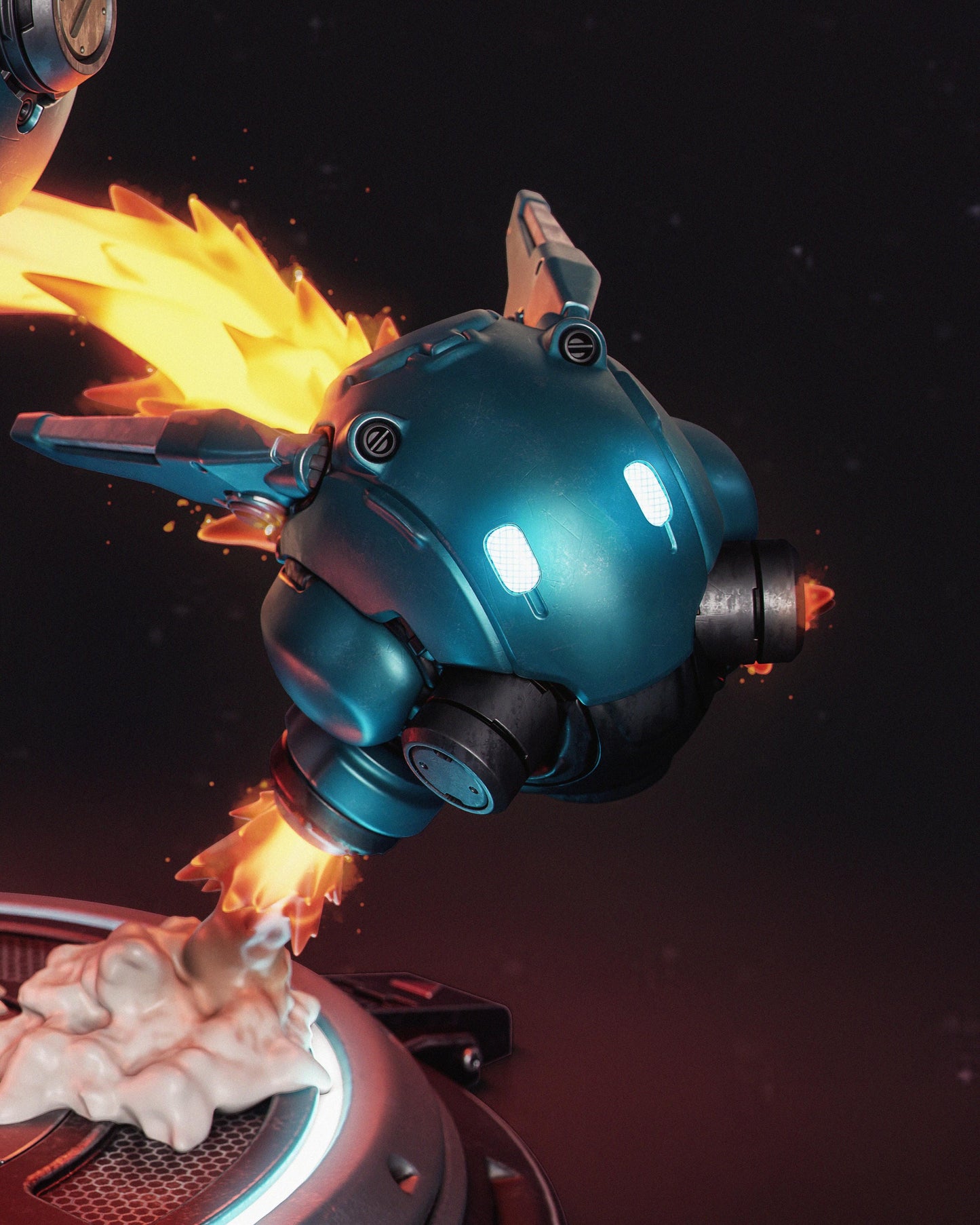 Mechagirl Statue 3D-Printed Kit