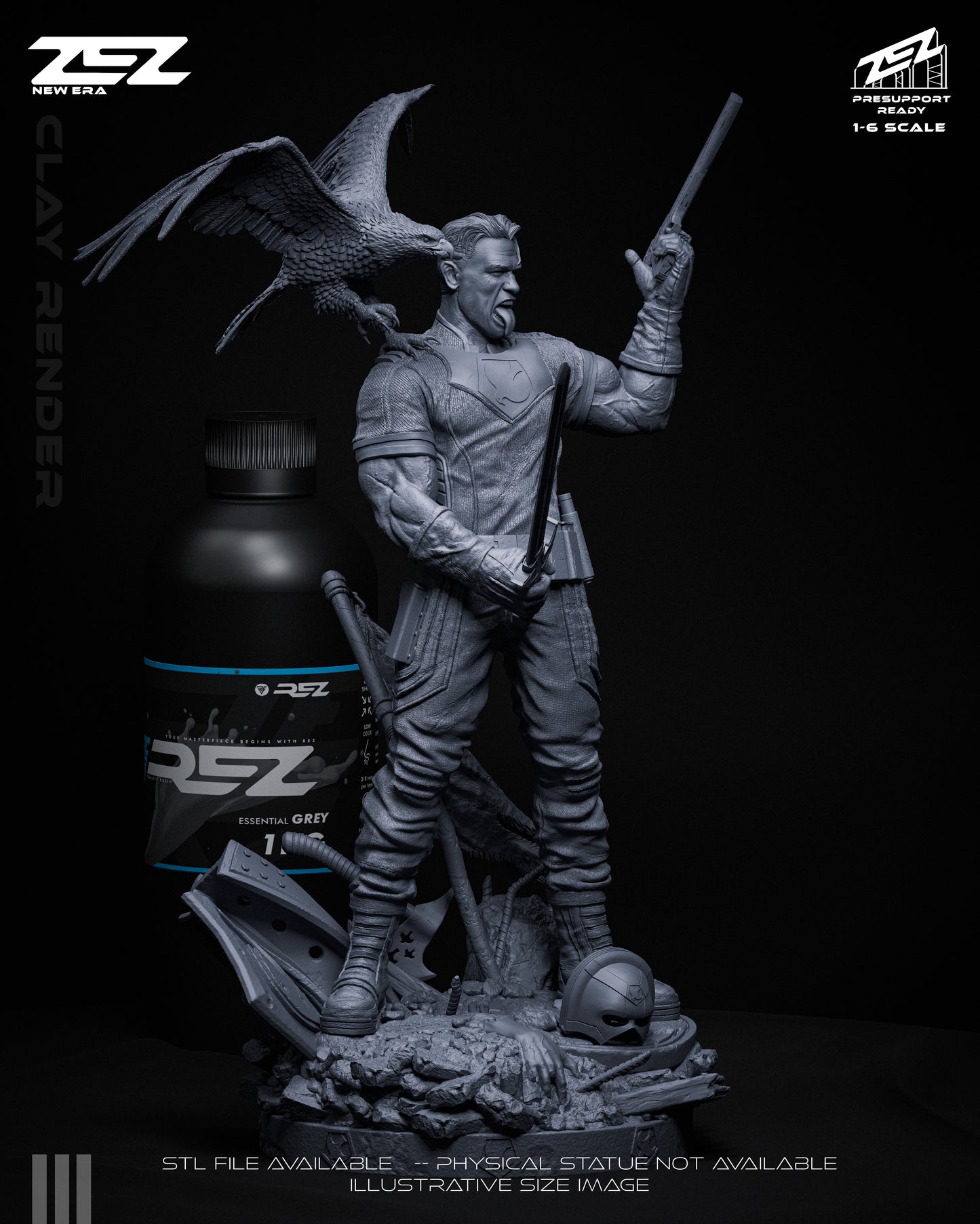 Peacemaker Statue 3D-Printed Kit