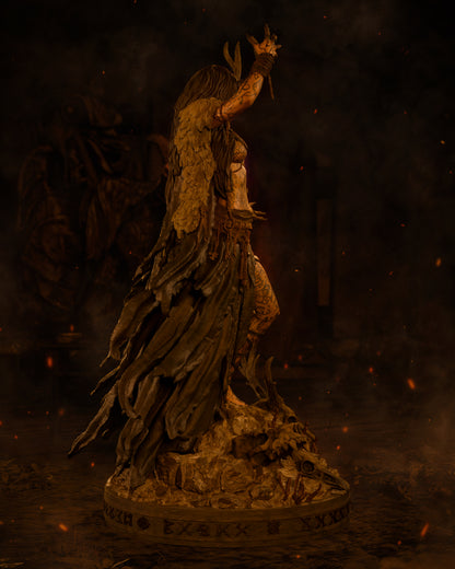 Norse Witch Statue 3D-Printed Kit