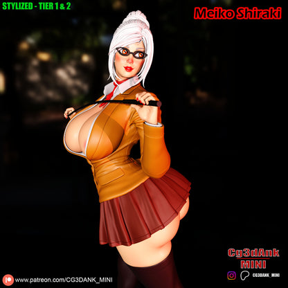 Meiko Shiraki Statue 3D-Printed Kit