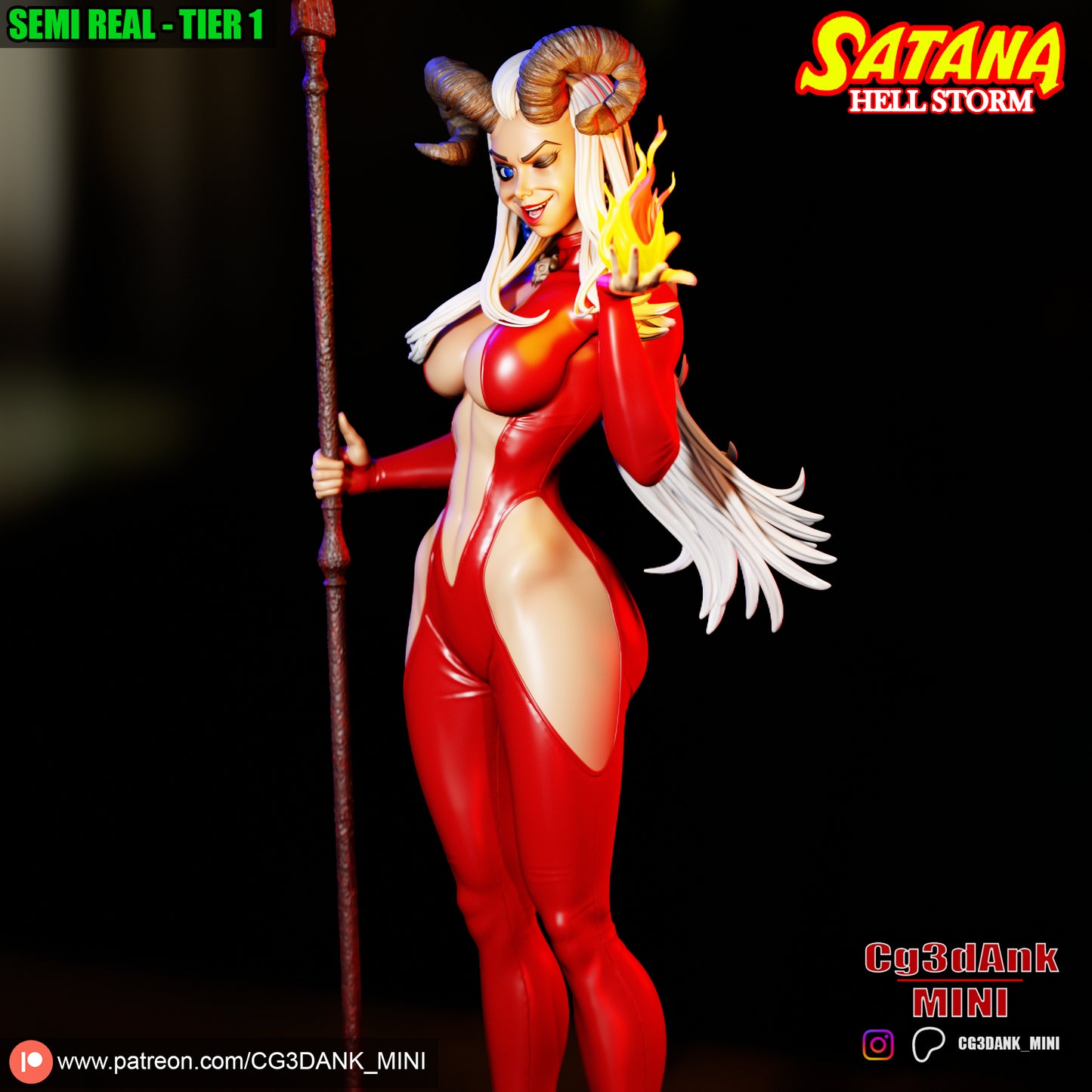Satana Statue 3D-Printed Kit