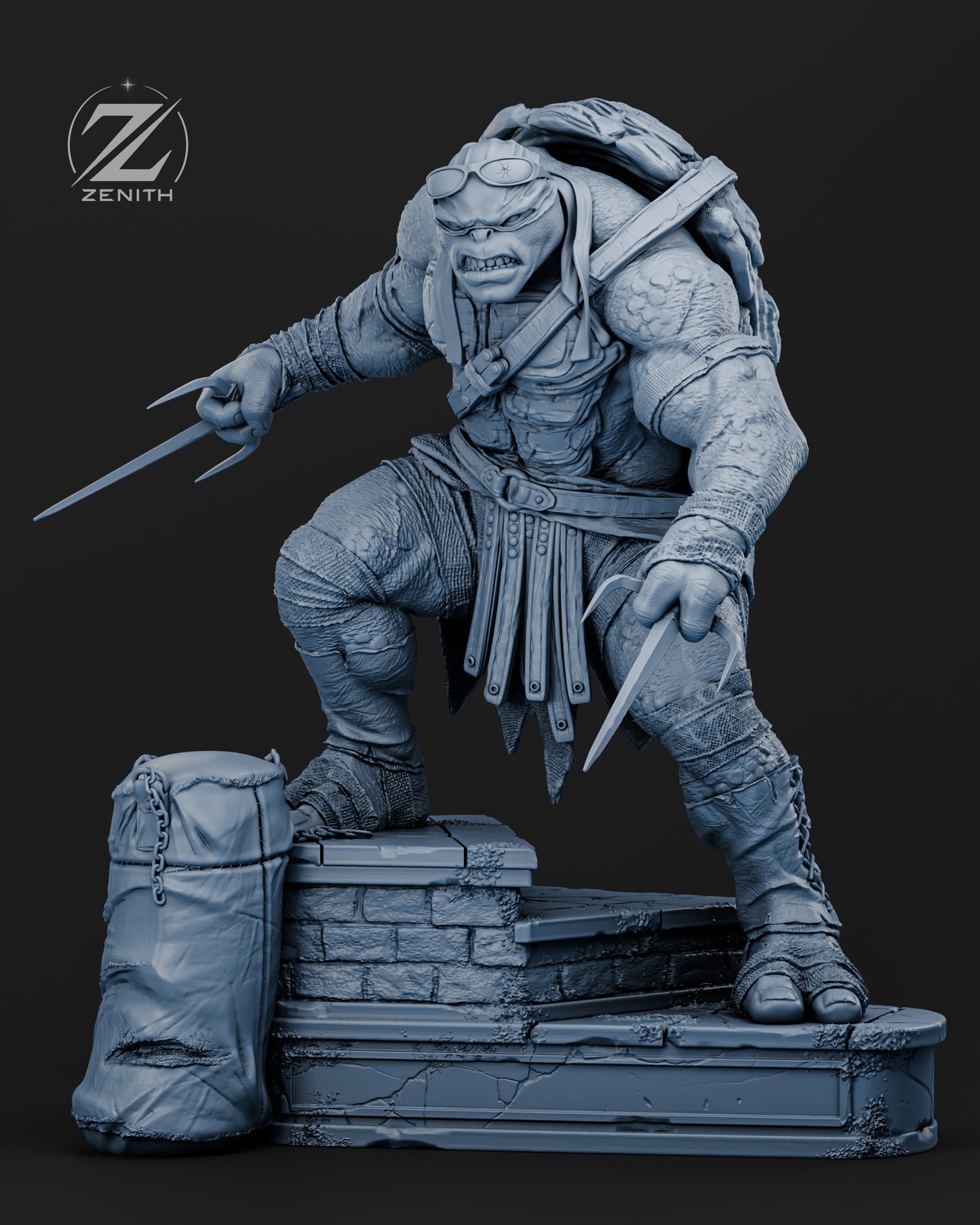 Raphael TMNT Statue 3D-Printed Kit
