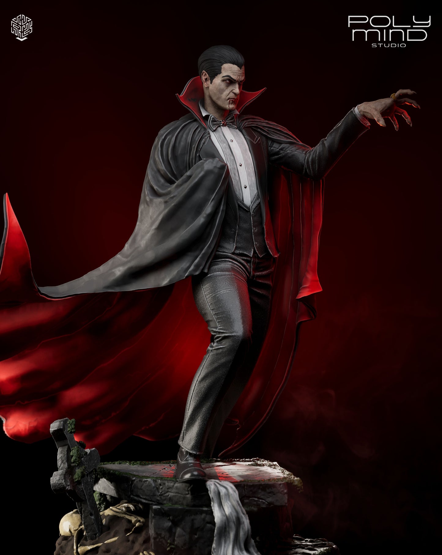 Dracula Statue 3D-Printed Kit