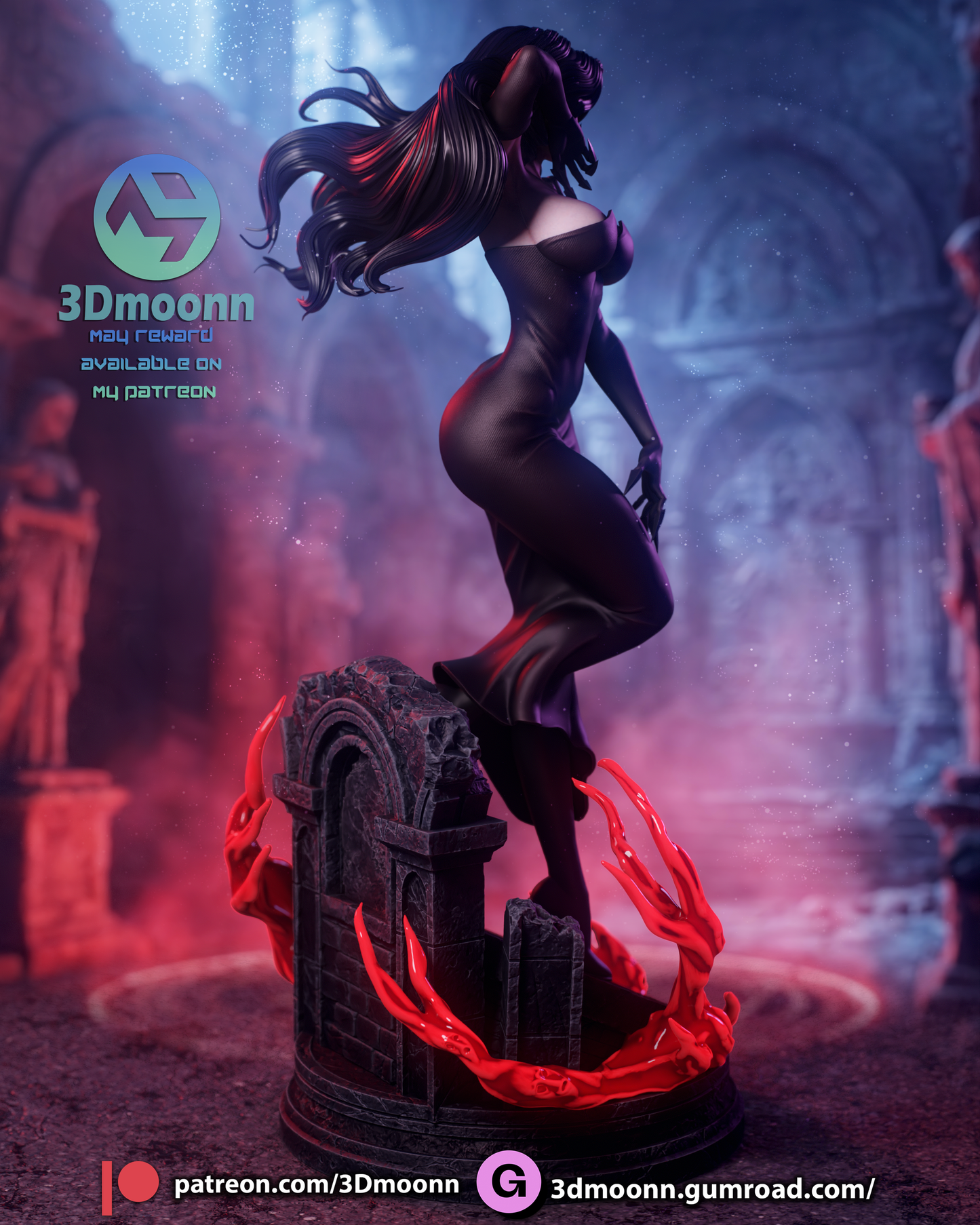 Lust (FMA) Statue 3D-Printed Kit