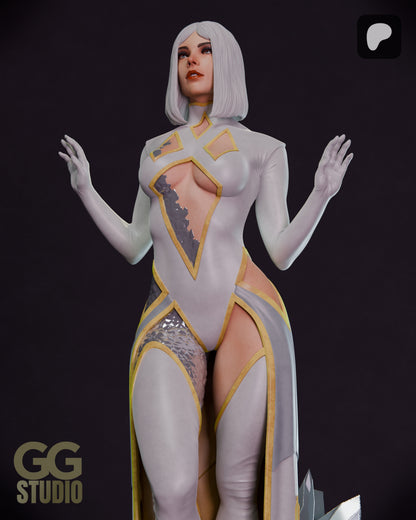 Emma Frost Hellfire Gala Statue 3D-Printed Kit