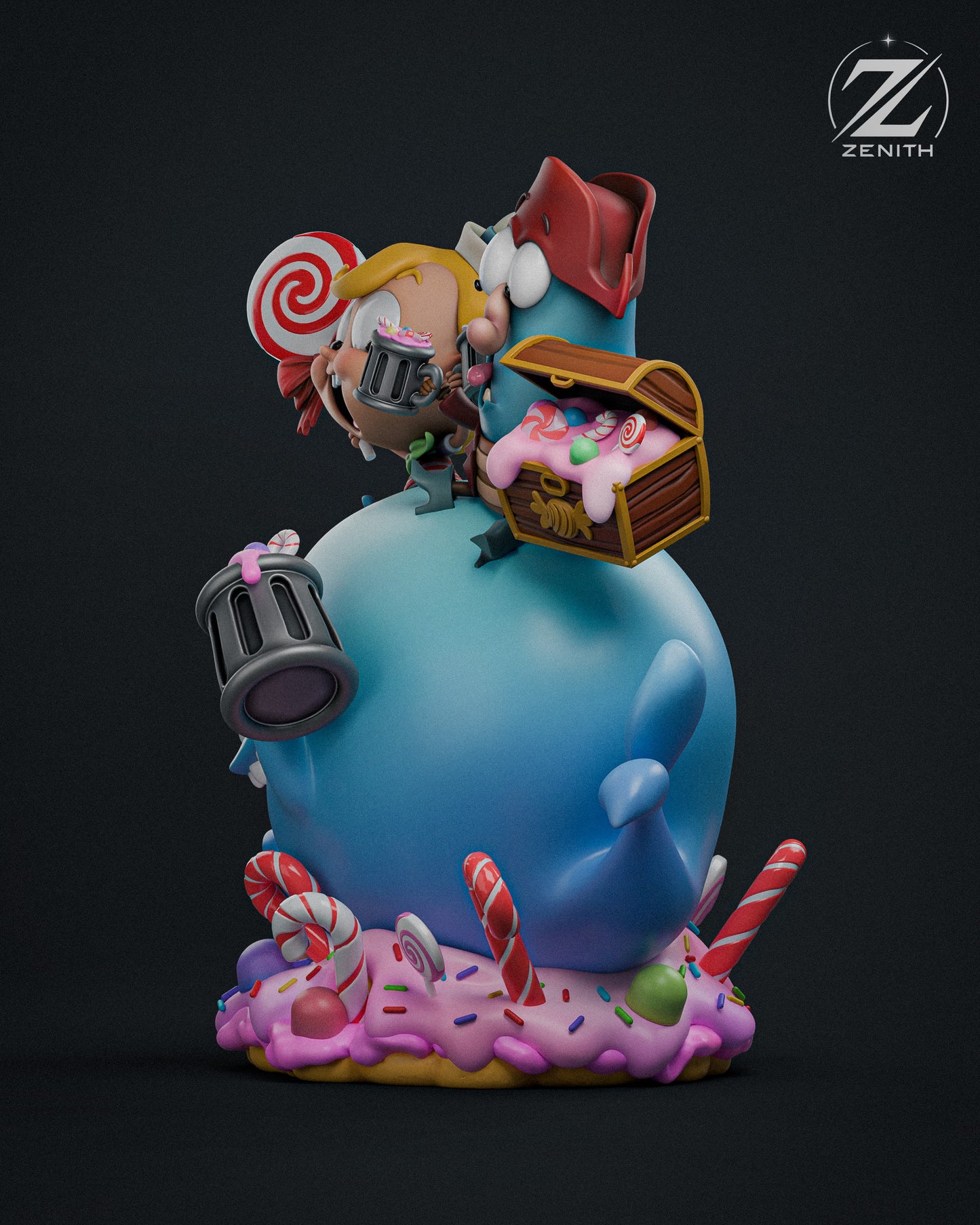 Flapjack Statue 3D-Printed Kit