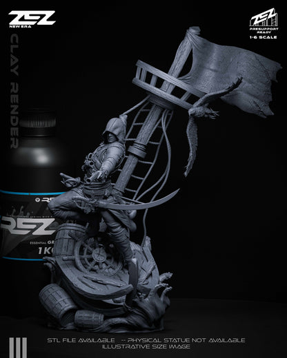 Edward Kenway Statue 3D-Printed Kit