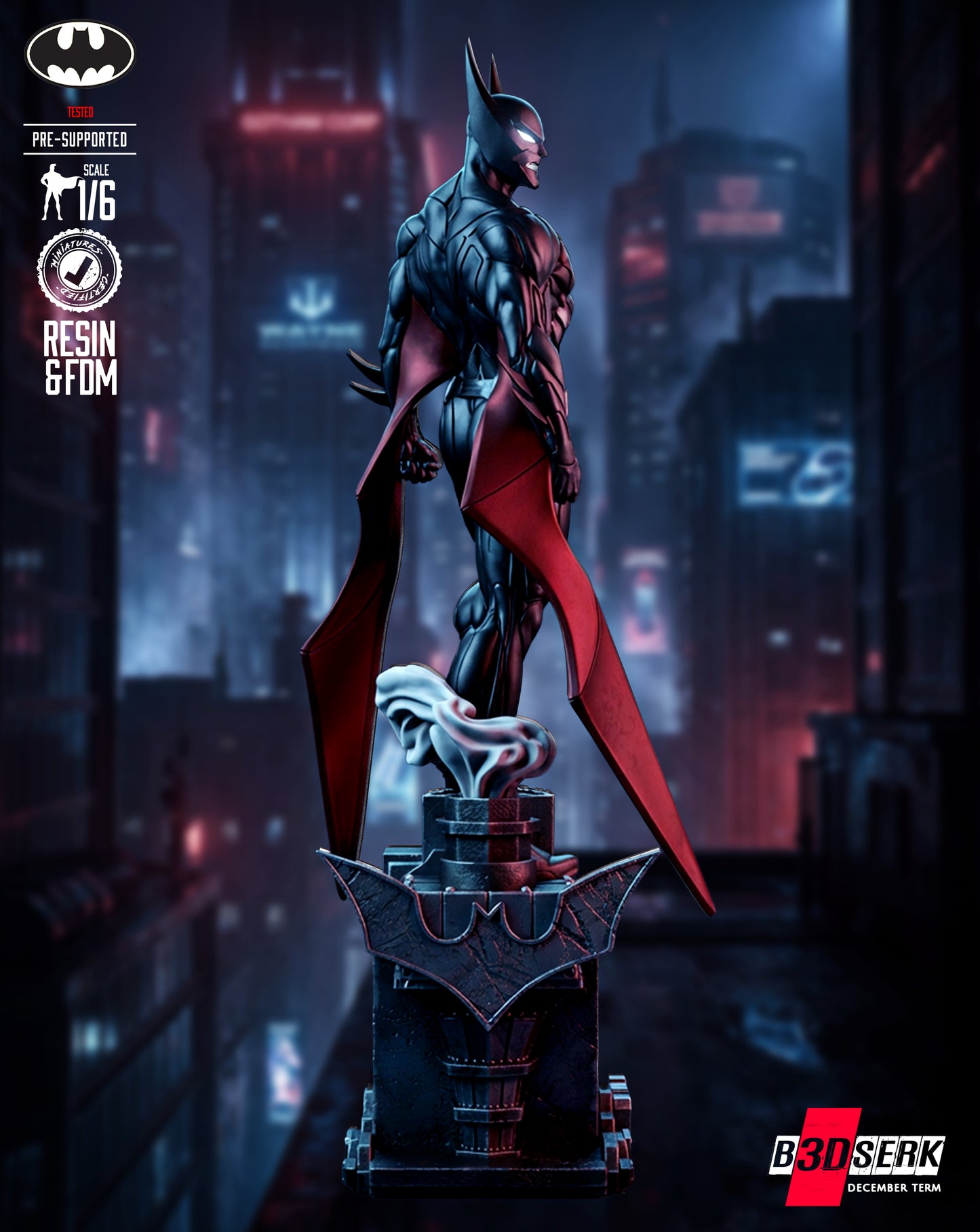 Batman Beyond Statue 3D-Printed Kit