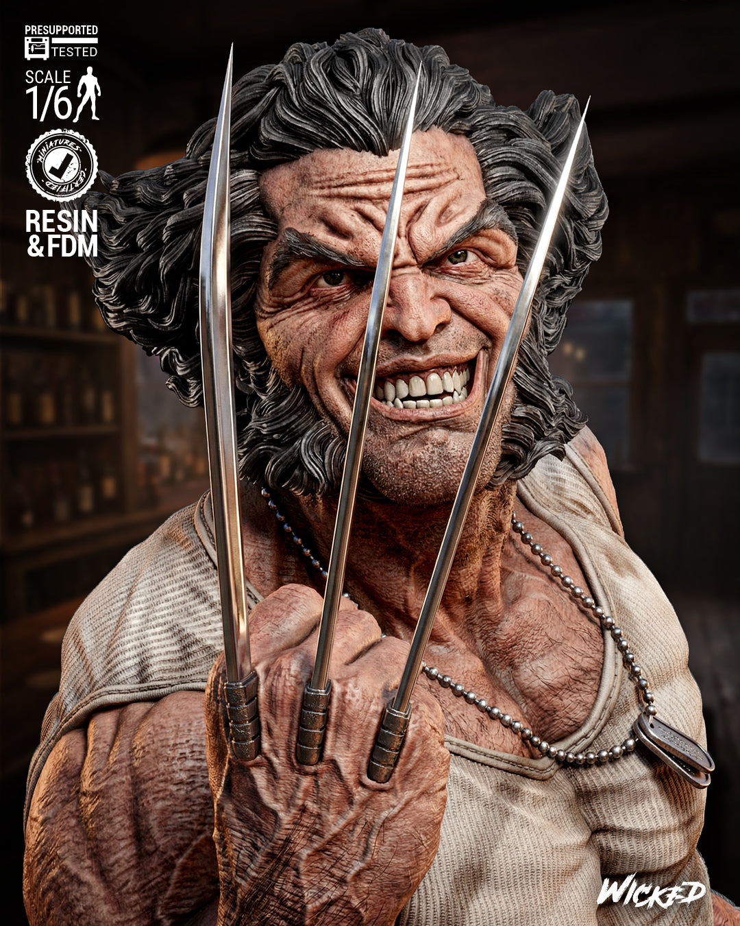 Logan Statue 3D-Printed Kit
