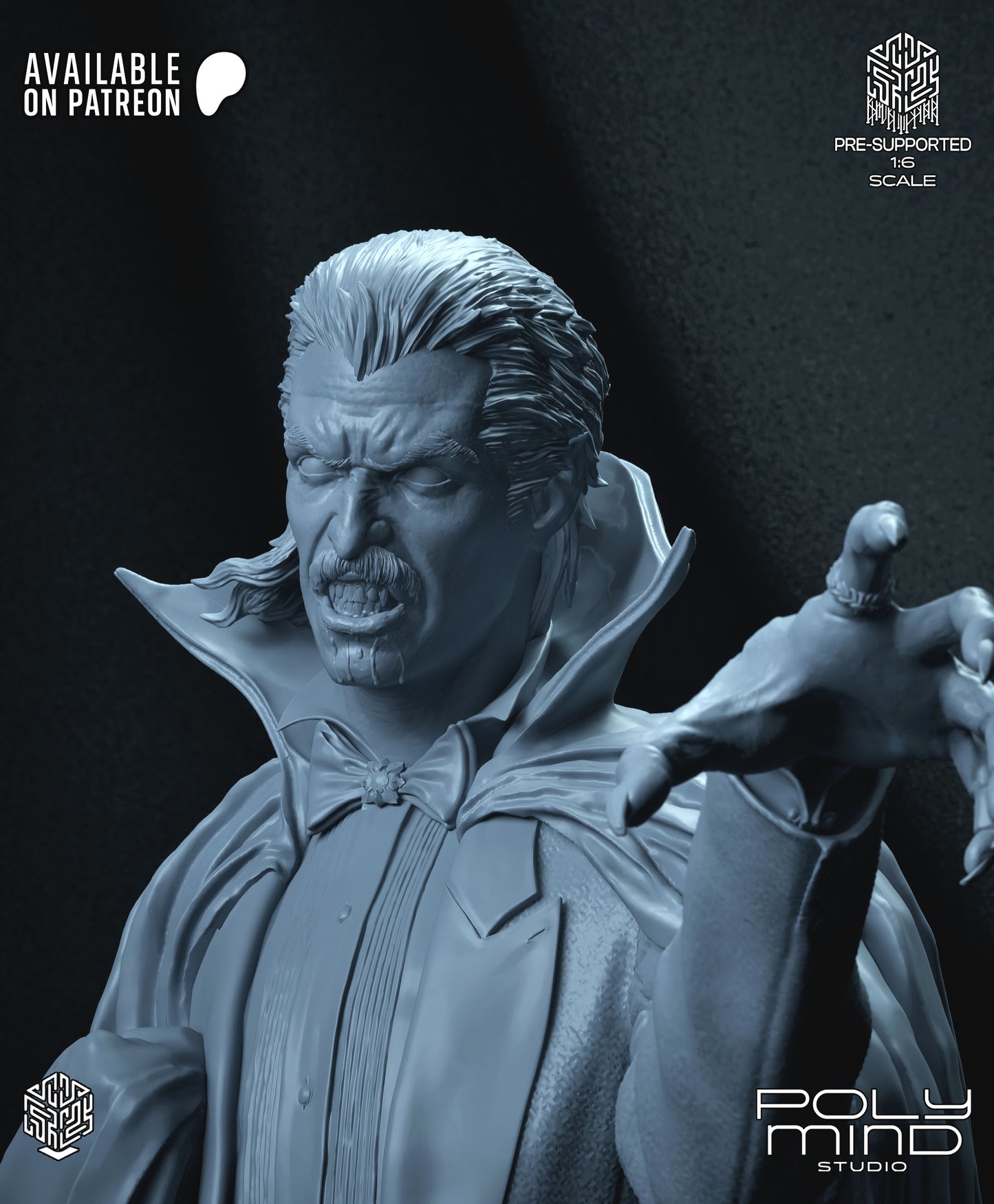 Dracula Statue 3D-Printed Kit