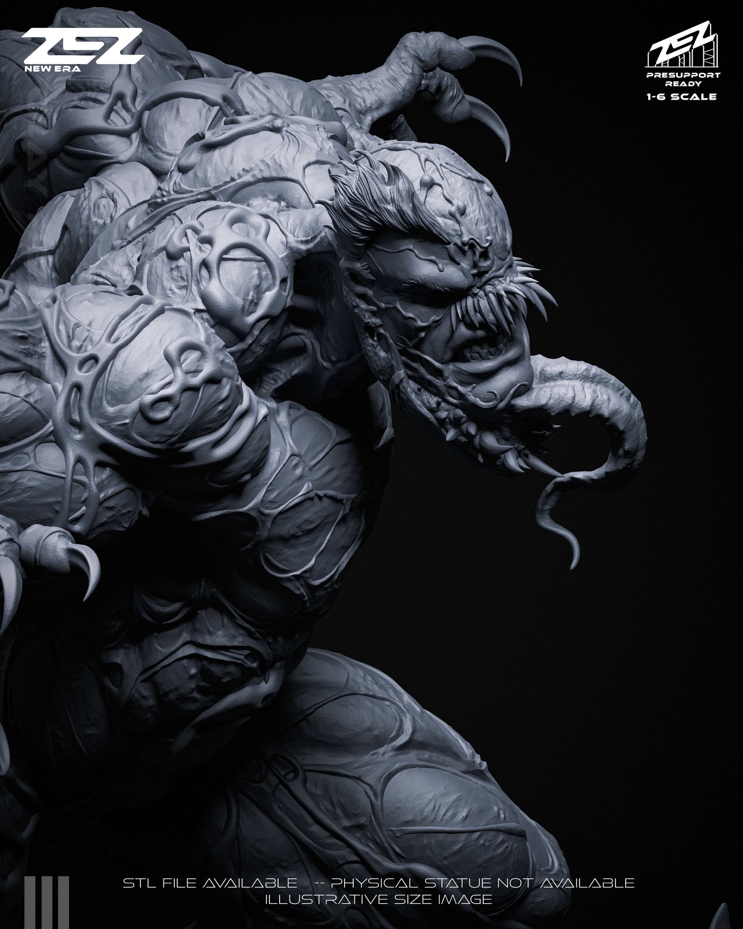 Venom Statue 3D-Printed Kit