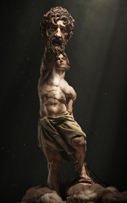 David Vs Goliath Statue 3D-Printed Kit