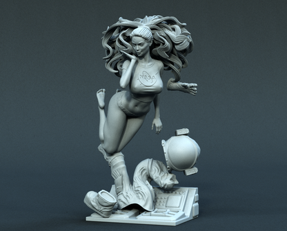 Astronaut Pinup Statue 3D-Printed Kit