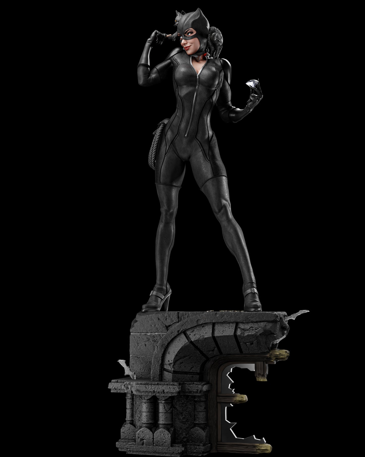 Catwoman Statue 3D-Printed Kit