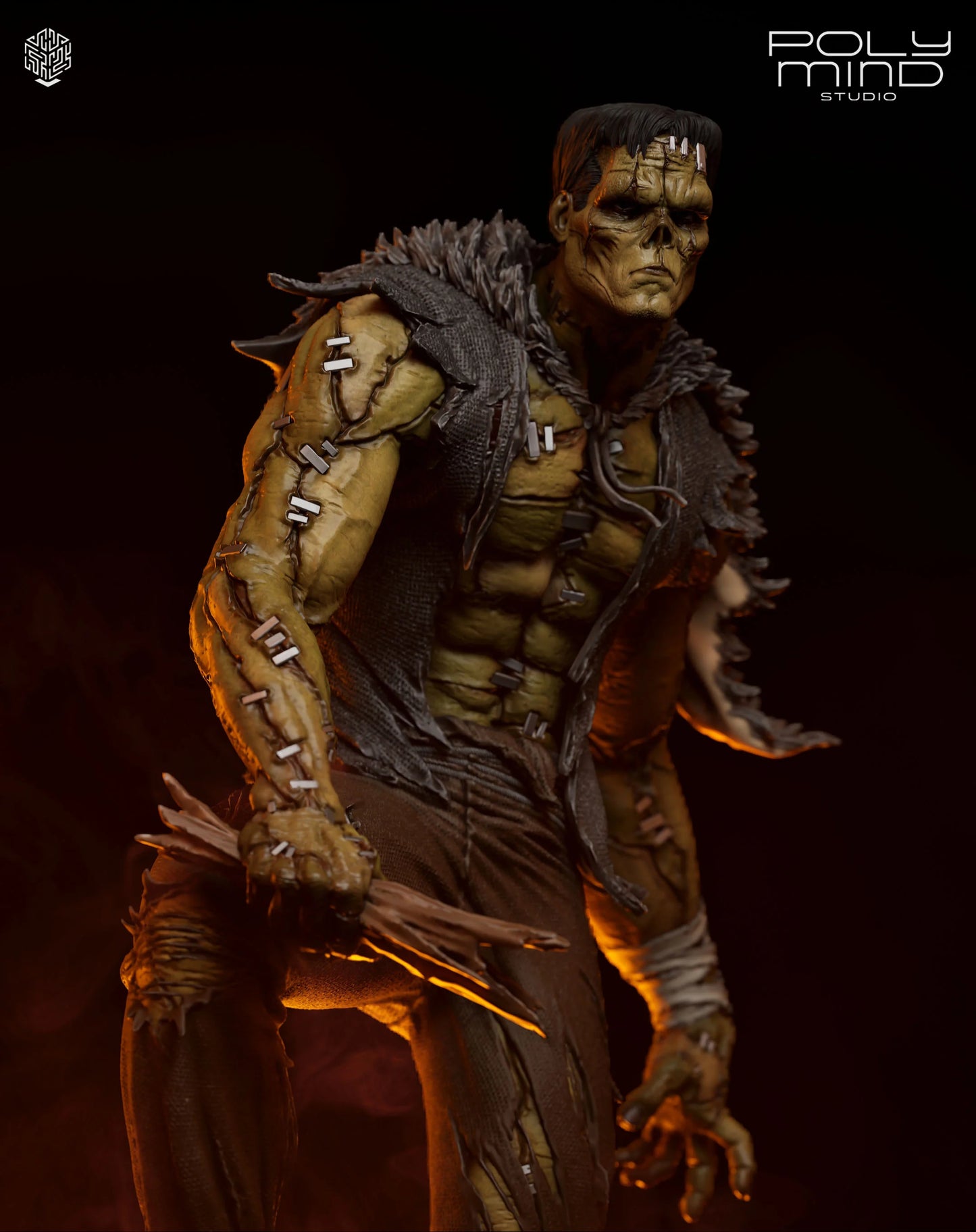 Frankenstein's Monster Statue 3D-Printed Kit