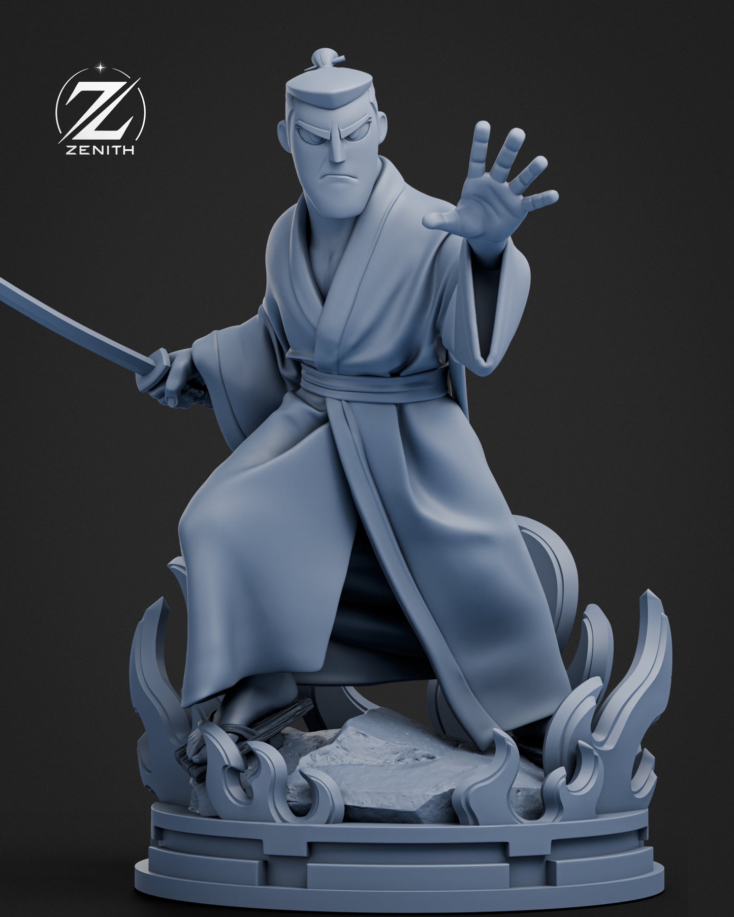 Samurai Jack Statue 3D-Printed Kit