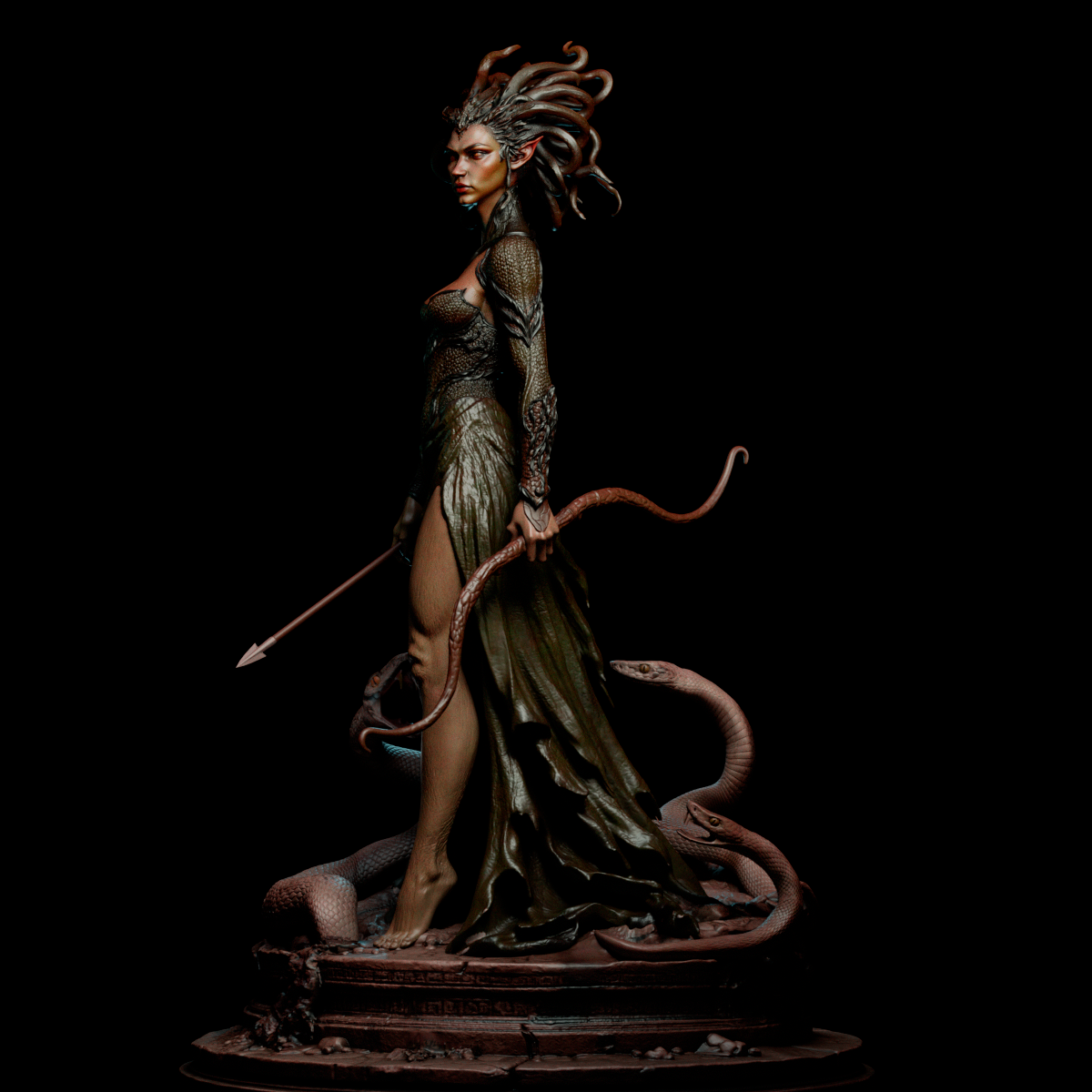 Medusa Statue 3D-Printed Kit