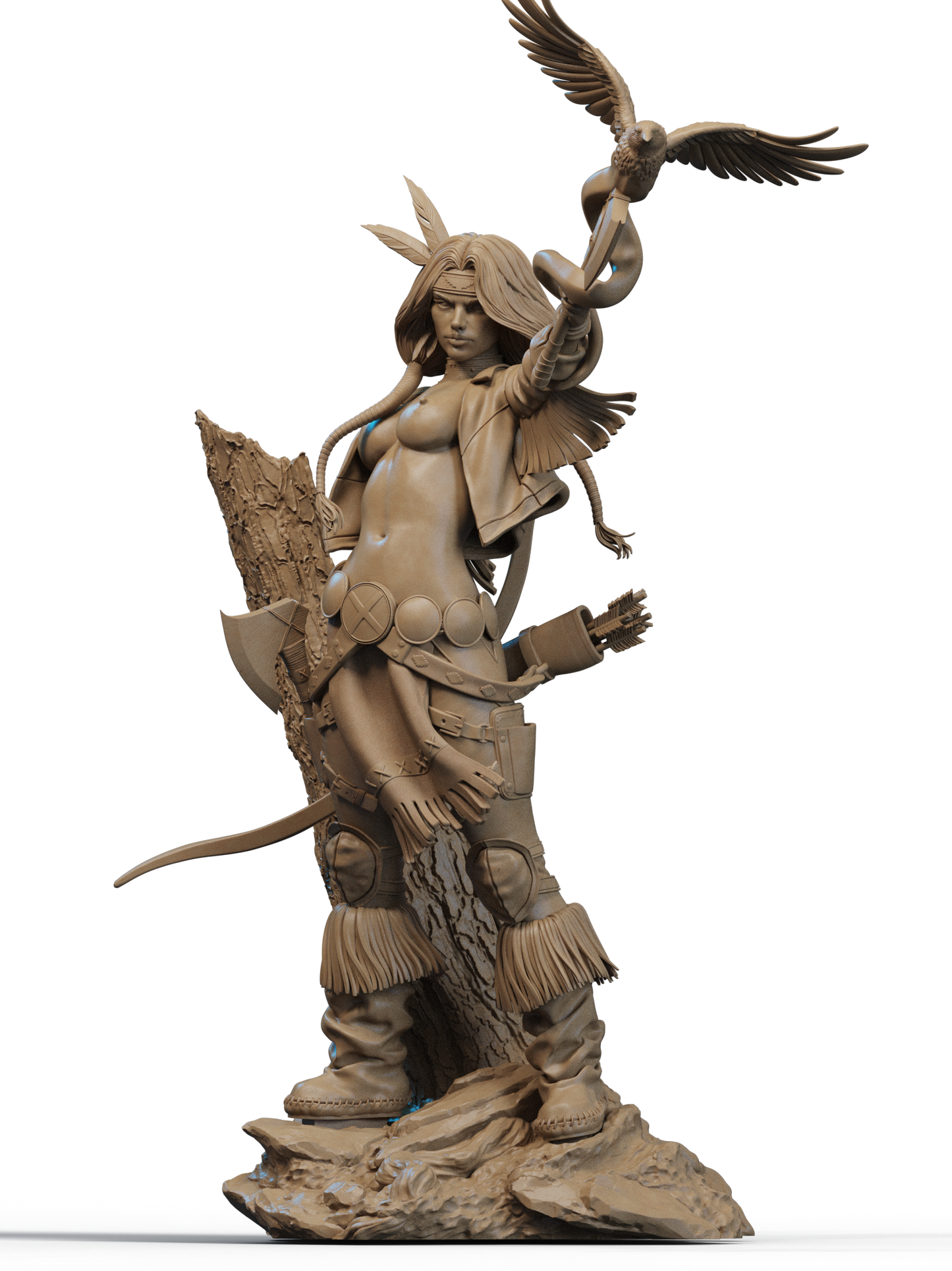 Dani Moonstar Statue 3D-Printed Kit