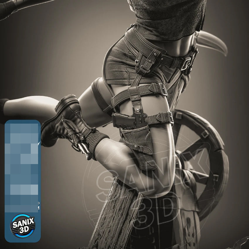 Lara Croft Statue 3D-Printed Kit