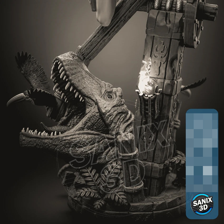 Lara Croft Statue 3D-Printed Kit