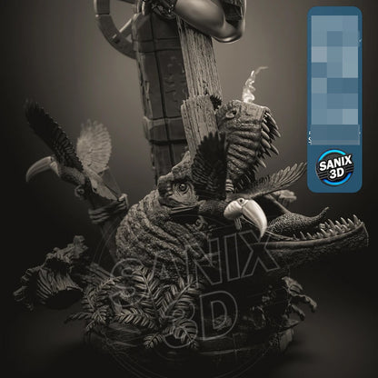 Lara Croft Statue 3D-Printed Kit