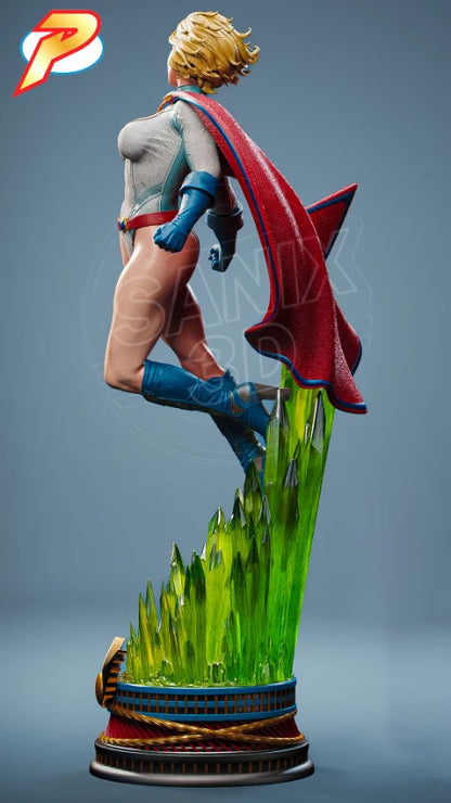 Power Girl Statue 3D-Printed Kit