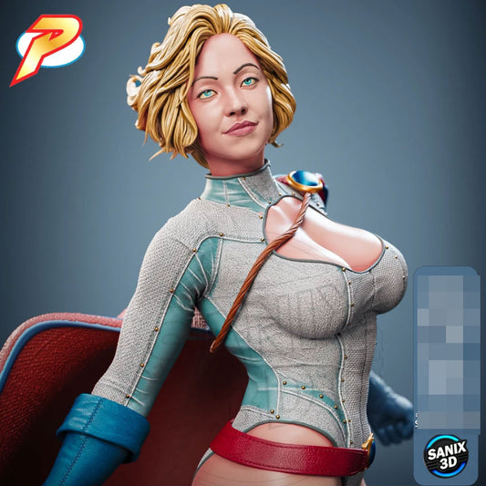 Power Girl Statue 3D-Printed Kit