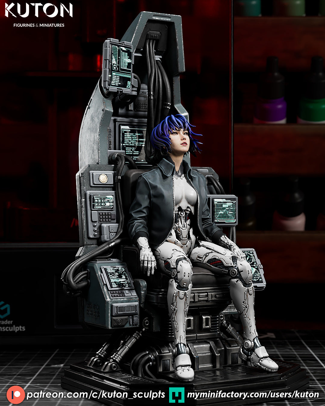 Ghost In The Shell Statue 3D-Printed Kit
