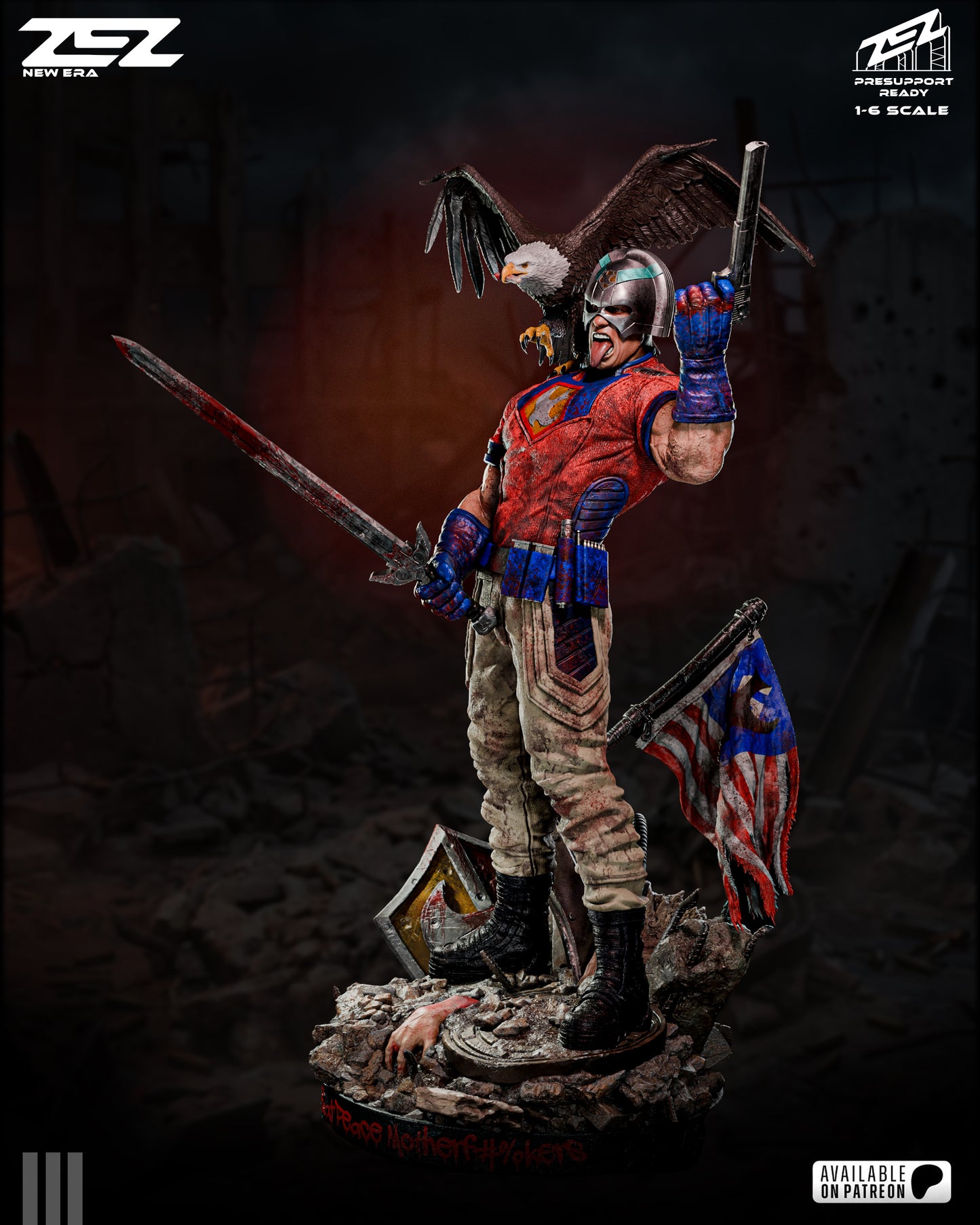 Peacemaker Statue 3D-Printed Kit