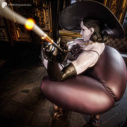 Lady Dimitrescu Statue 3D-Printed Kit