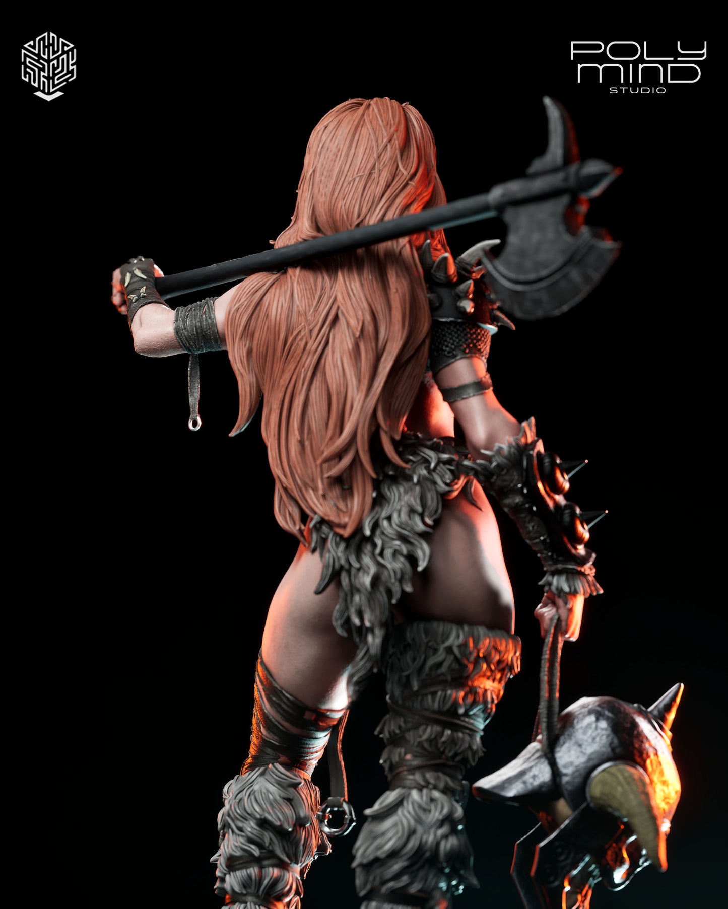Thryra the Relentless Statue 3D-Printed Kit