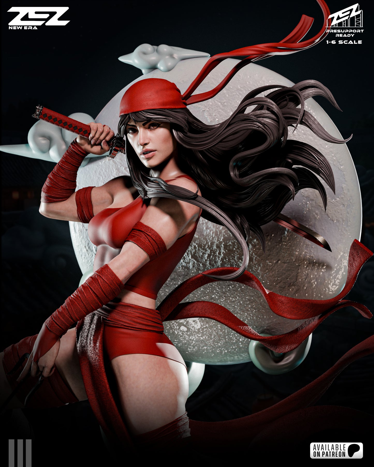 Elektra Statue 3D-Printed Kit