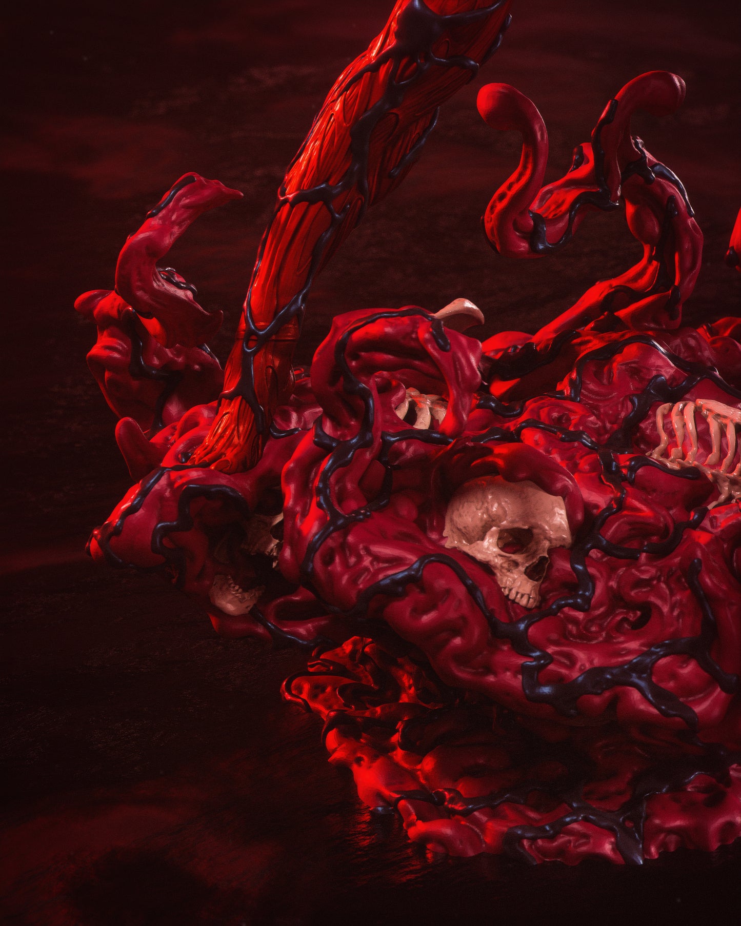 Carnage Mary Jane Statue 3D-Printed Kit