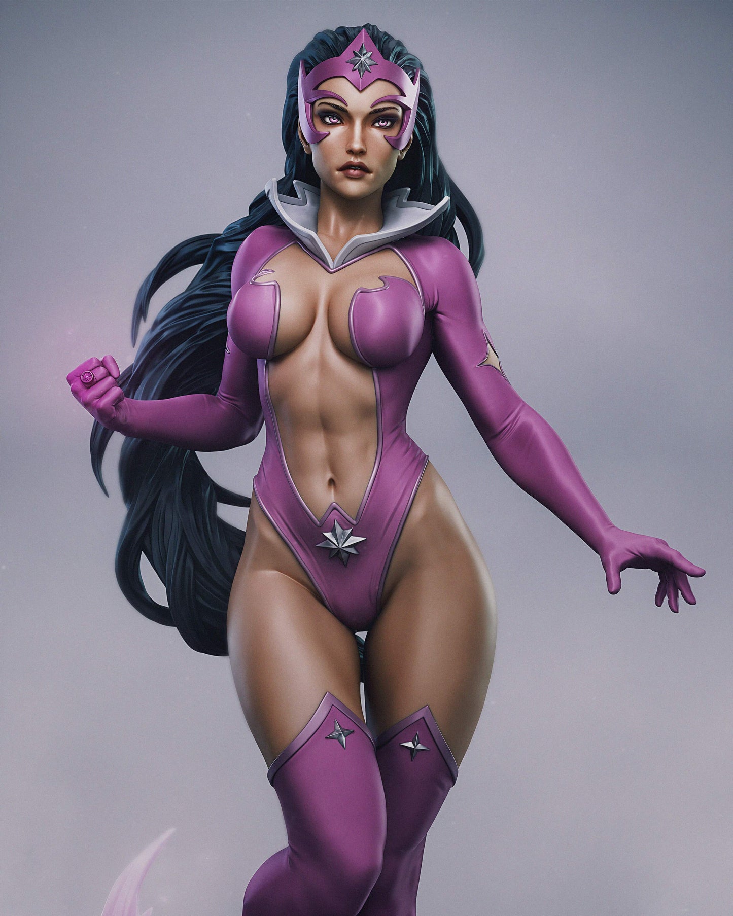 Star Sapphire Statue 3D-Printed Kit