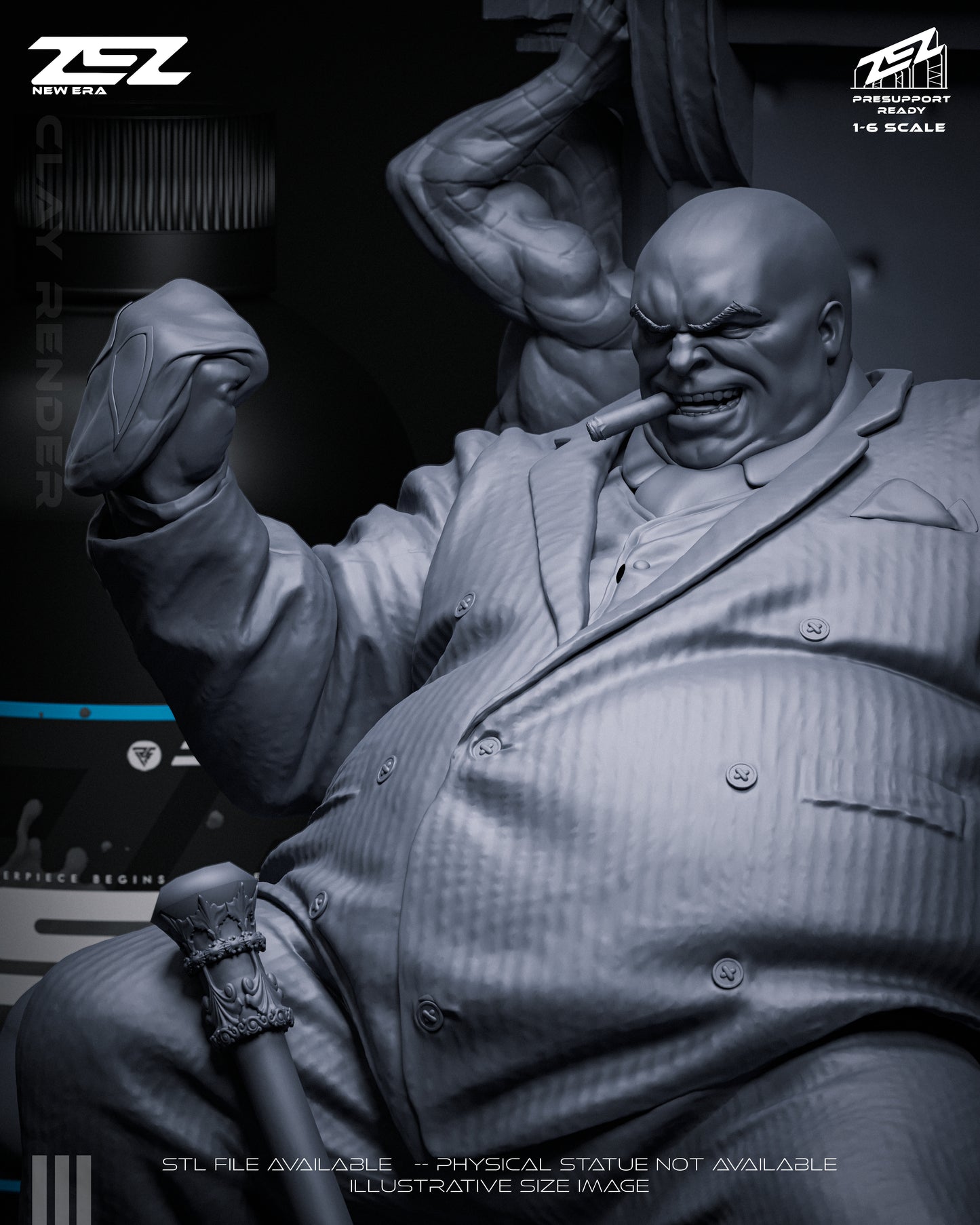Kingpin Statue 3D-Printed Kit